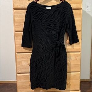 3/4 Sleeve Boat-neck Mini Dress